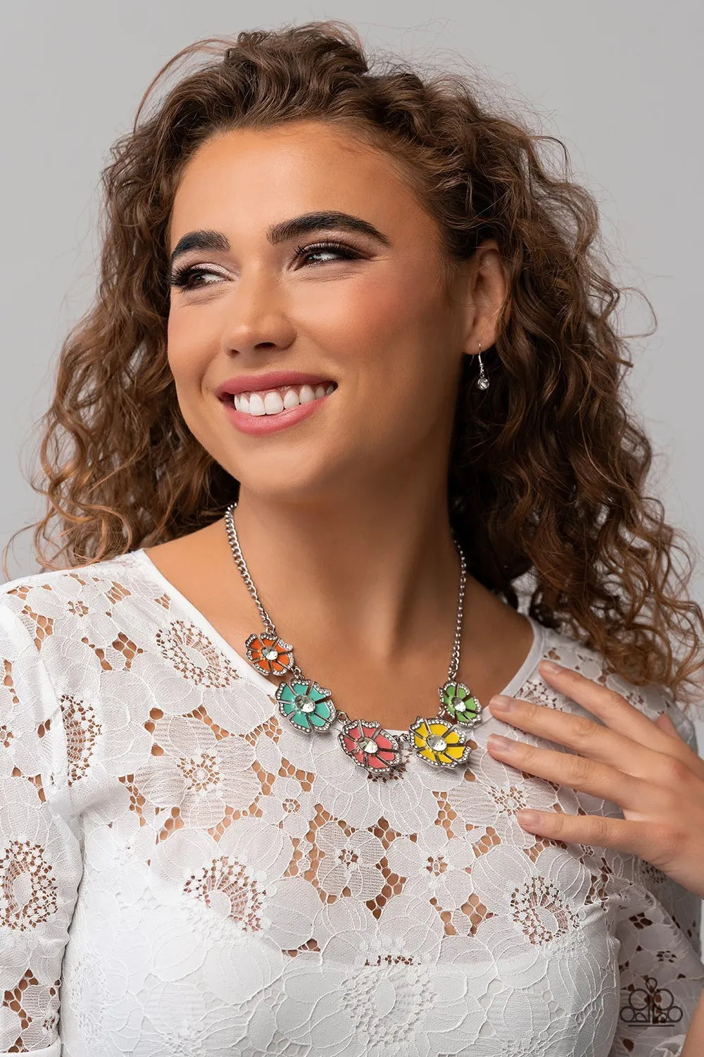 Playful Posies - Multicolor Necklace