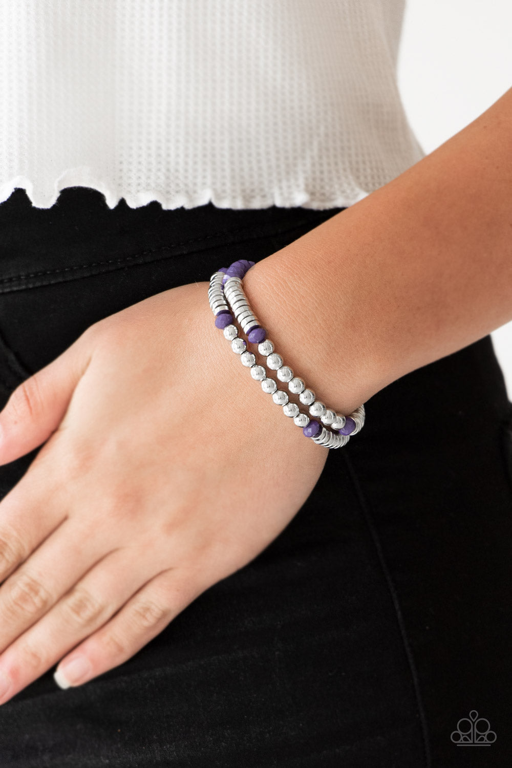 Downright Dressy - Purple bracelet