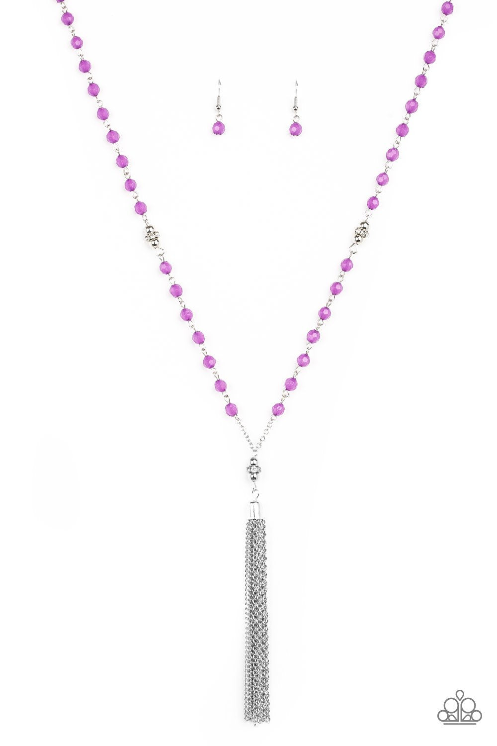 Tassel Takeover - purple necklace