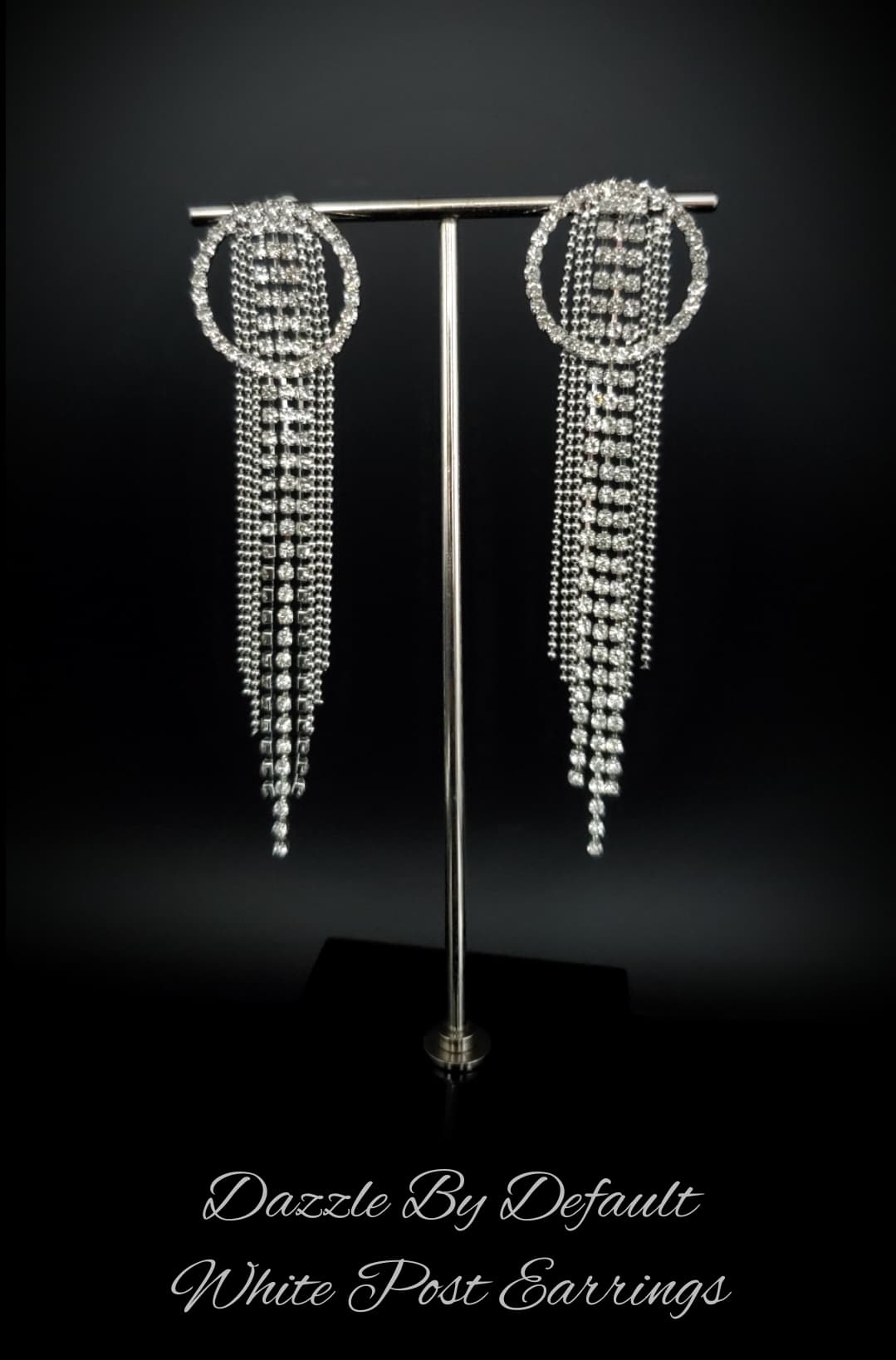 Dazzle by Default - White earrings (Life of the Party - January 2021)