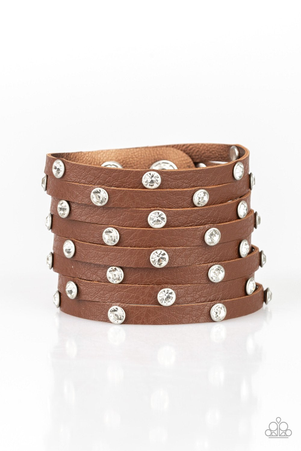 Sass Squad - Brown wrap bracelet