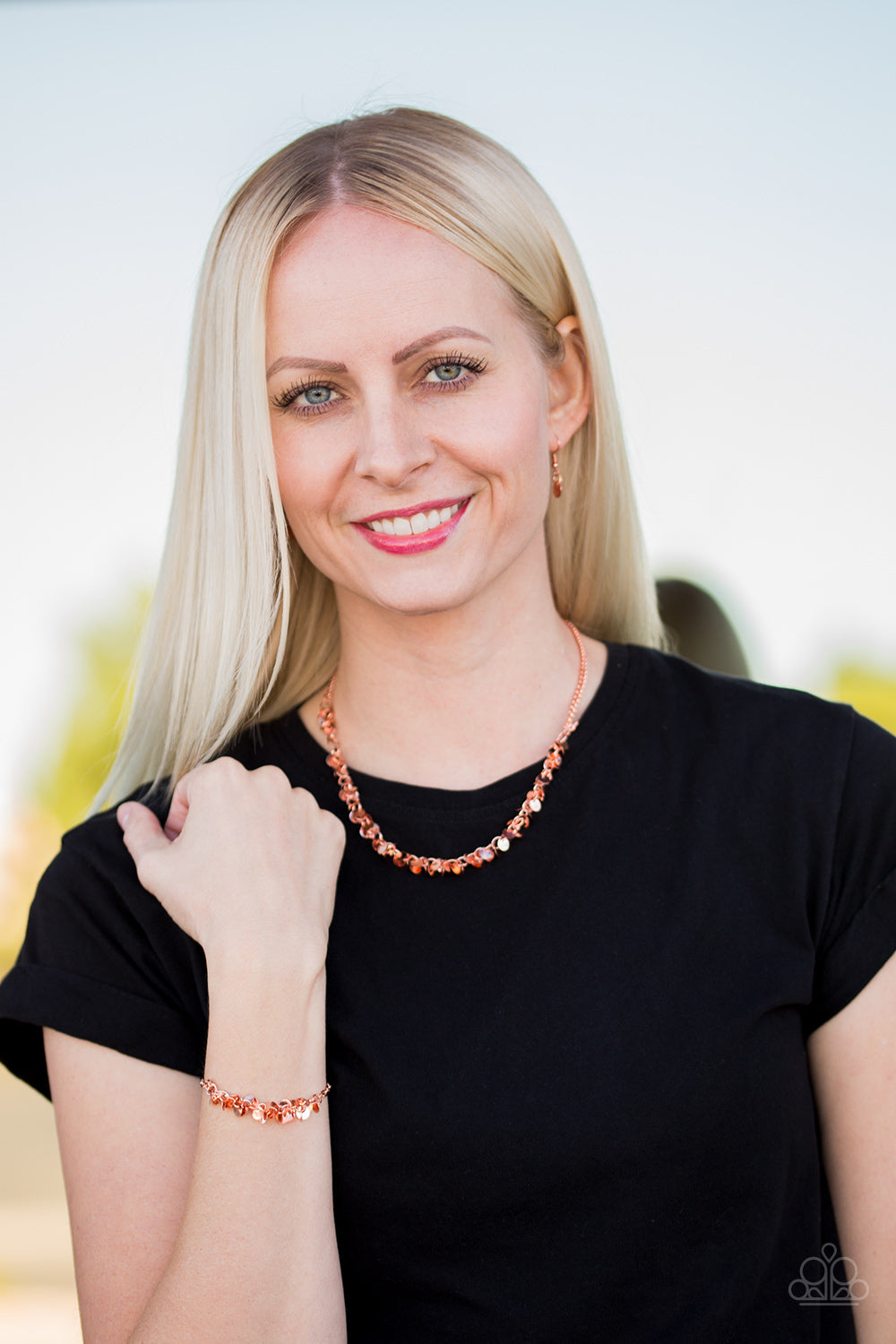 Kindhearted Heart - Purple necklace w/ matching bracelet
