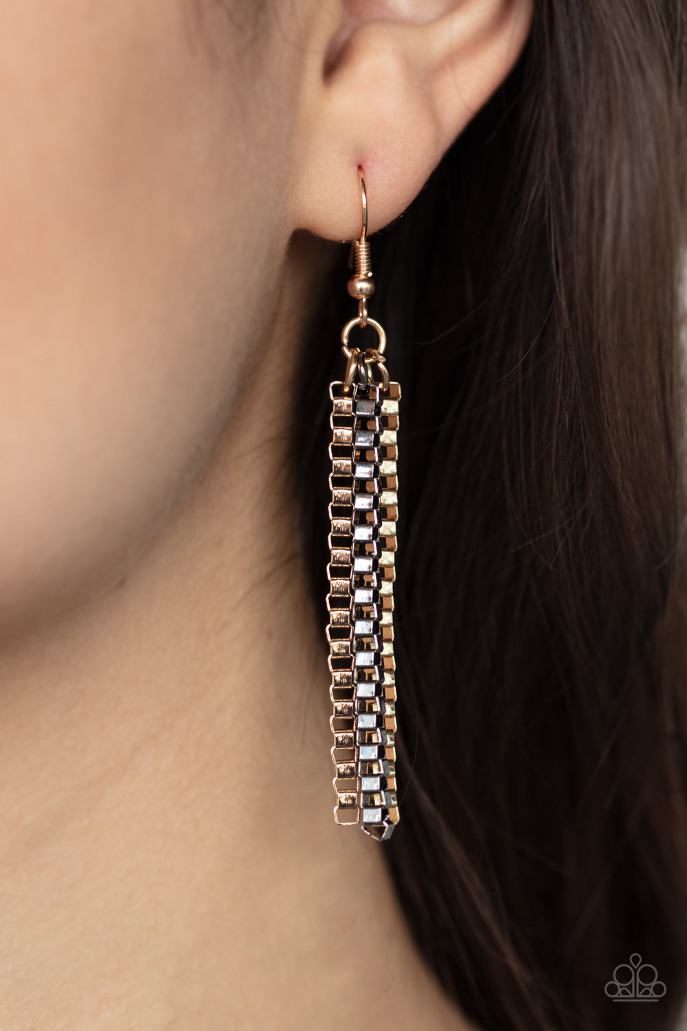 Beat Box Queen - Gold multi necklace