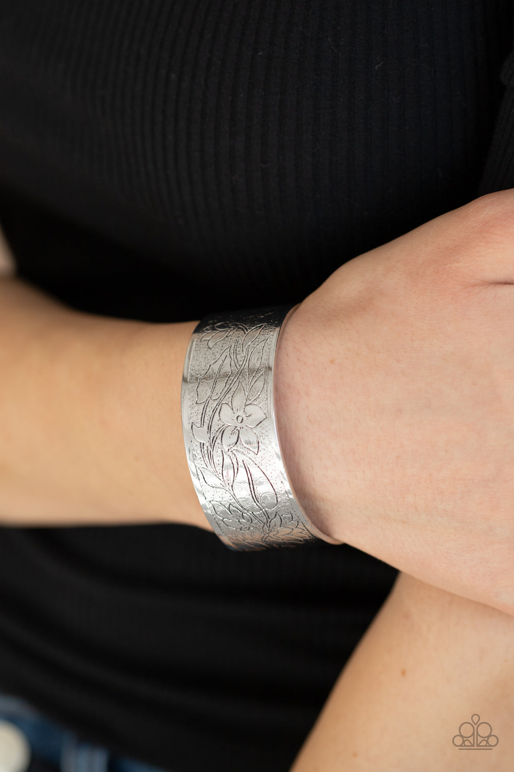 Garden Variety - Silver cuff bracelet