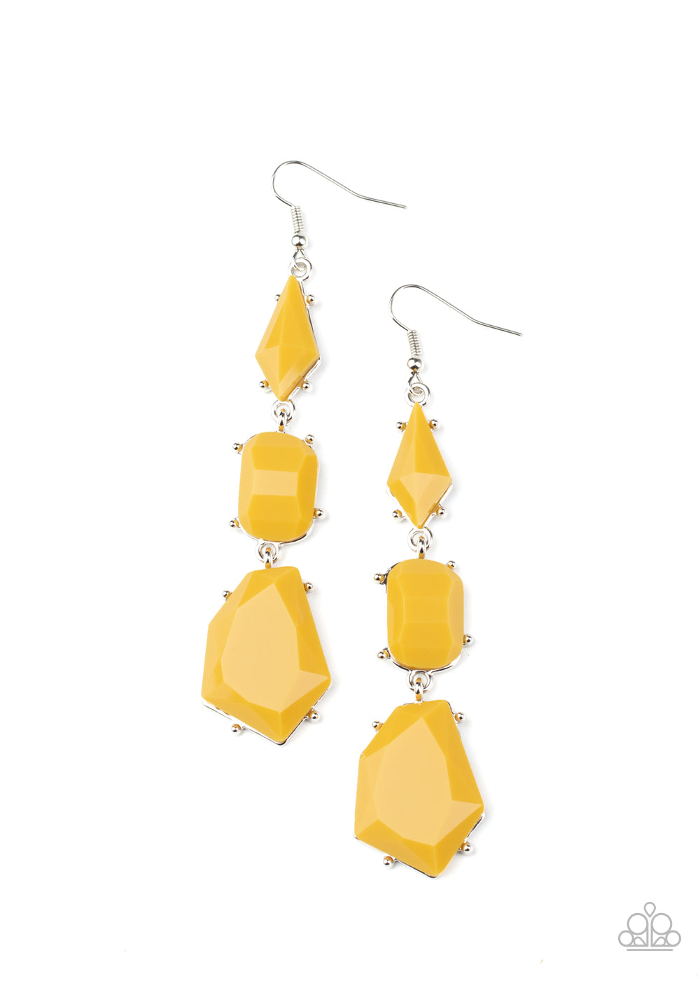 Geo Getaway - Yellow earrings