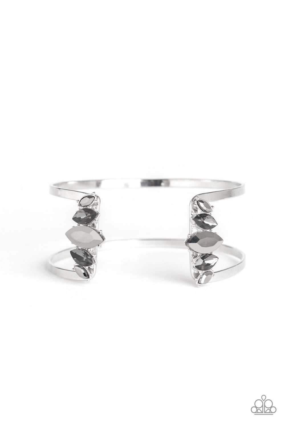 Glam Power - Silver cuff bracelet