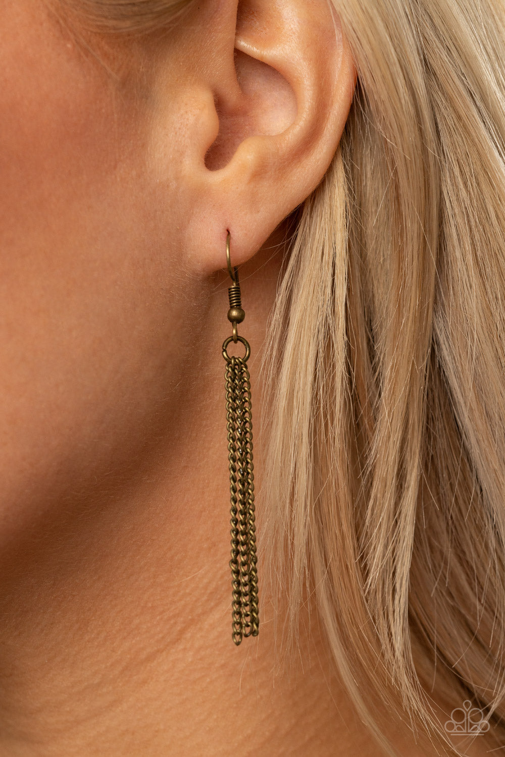 Runway Rival - Orange/Brass necklace