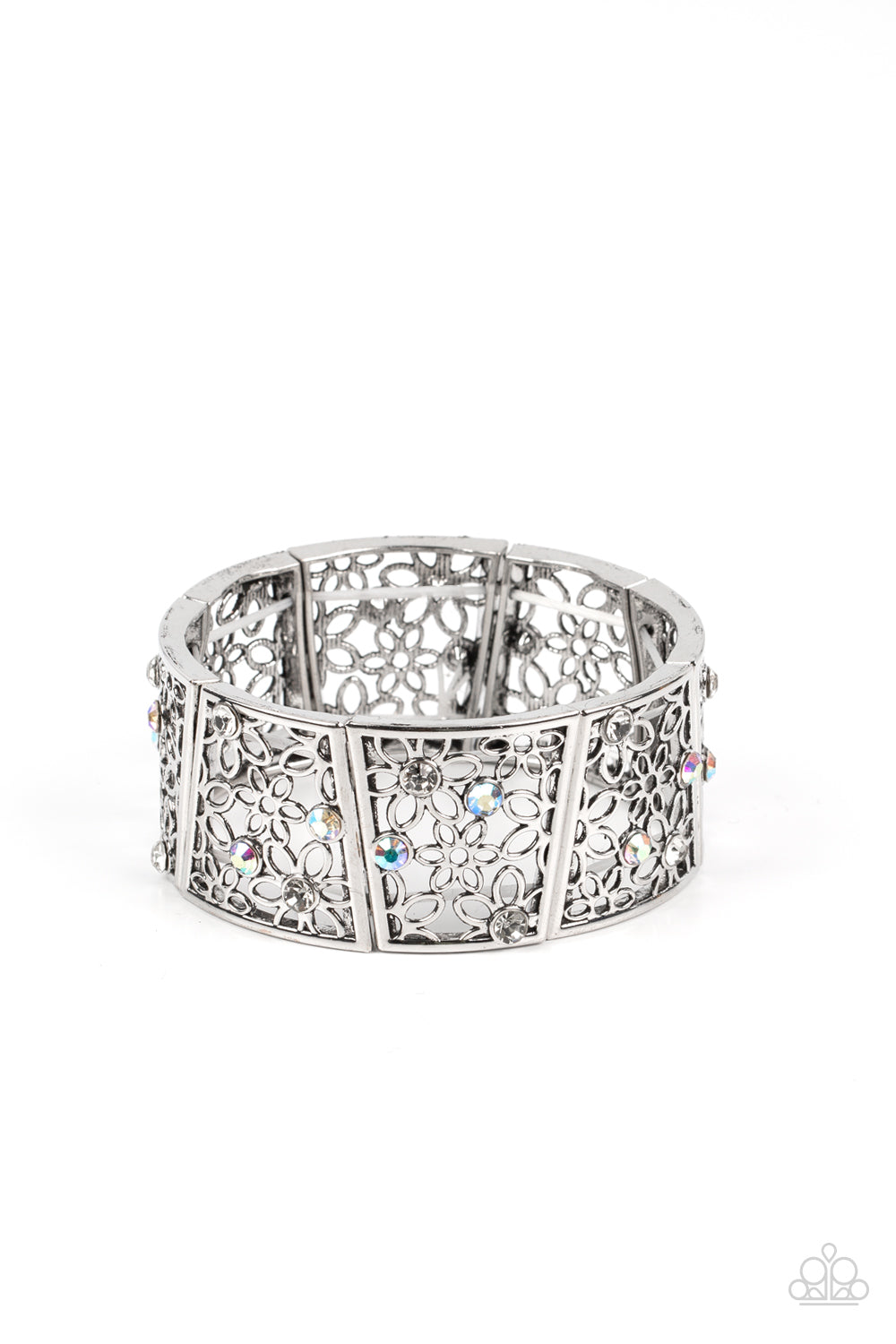 Spring Greetings - White bracelet (Iridescent)