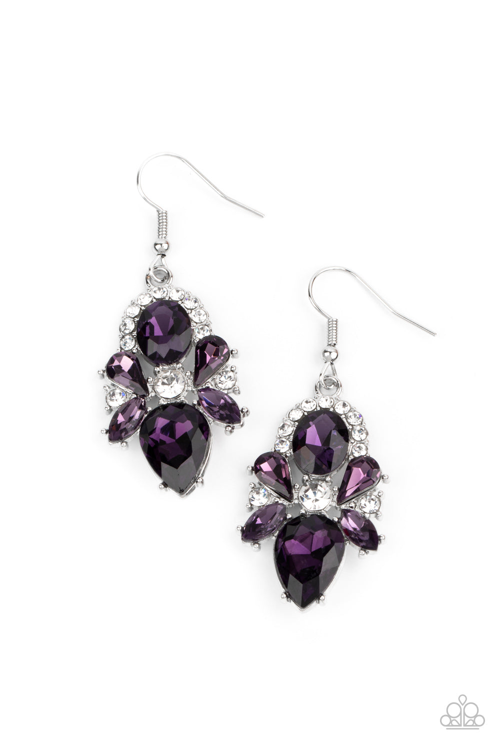 Stunning Starlet - Purple earrings