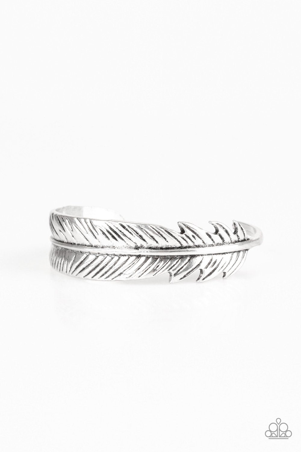 Tran-QUILL-ity - silver cuff bracelet