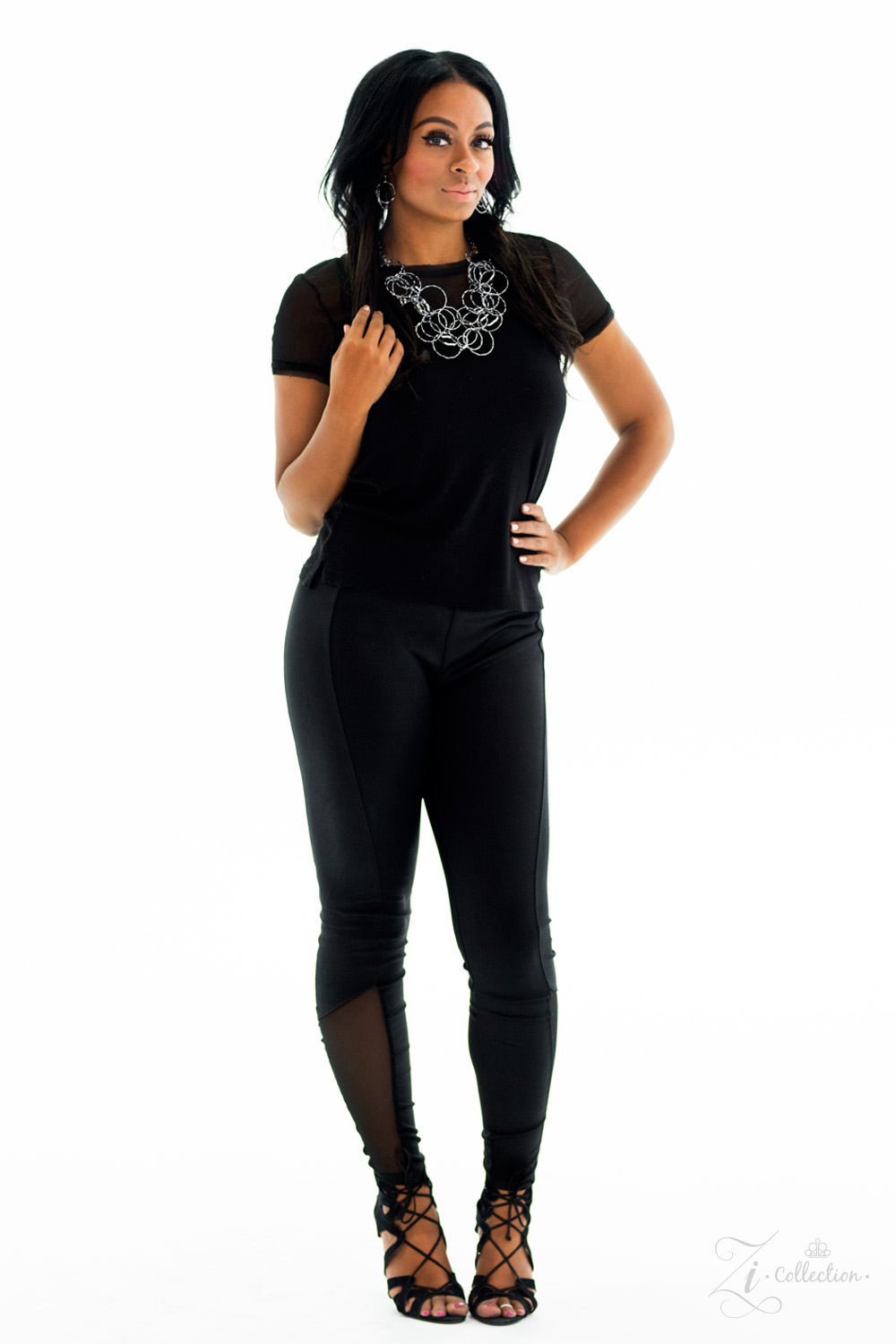 "Rebellion"- Zi Collection Silver Necklace set 2017