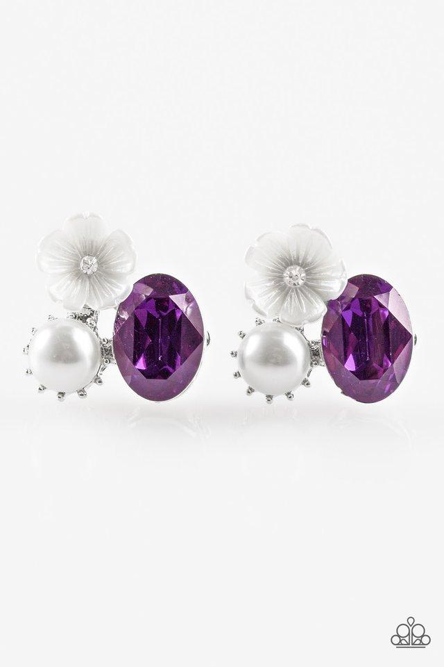 Lily Lagoon - Purple Post Earrings