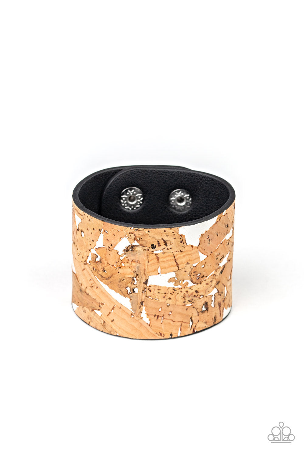 Cork Congo - White wrap bracelet