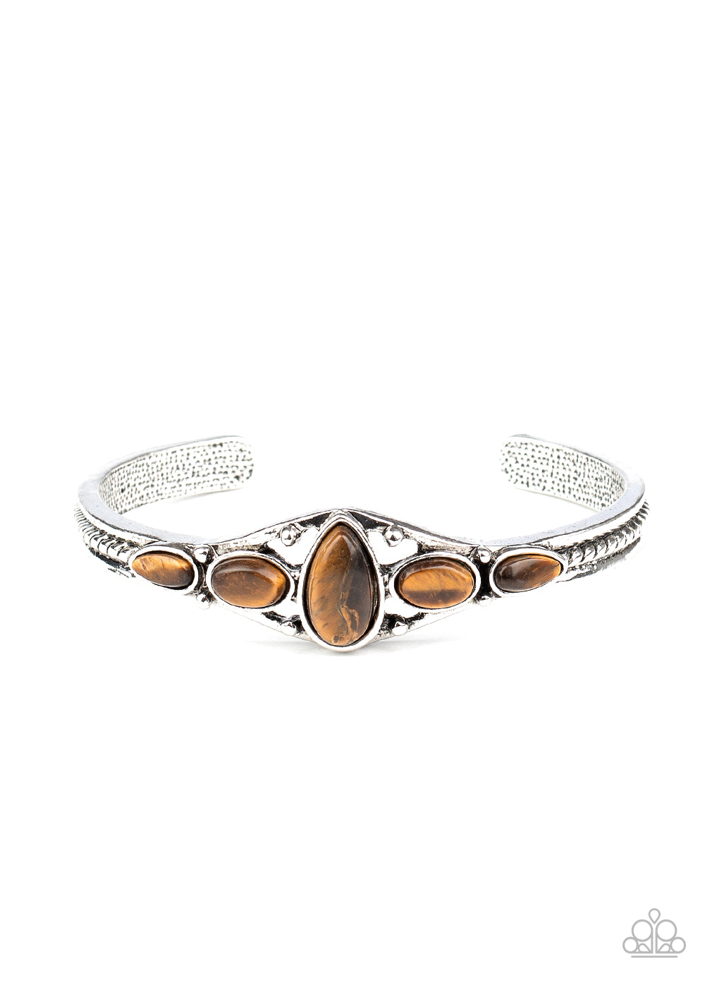 Dream Beam - Brown tiger's eye stones cuff