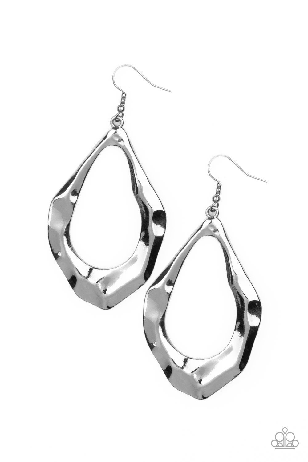 Industrial Imperfection - Black/Gunmetal earrings