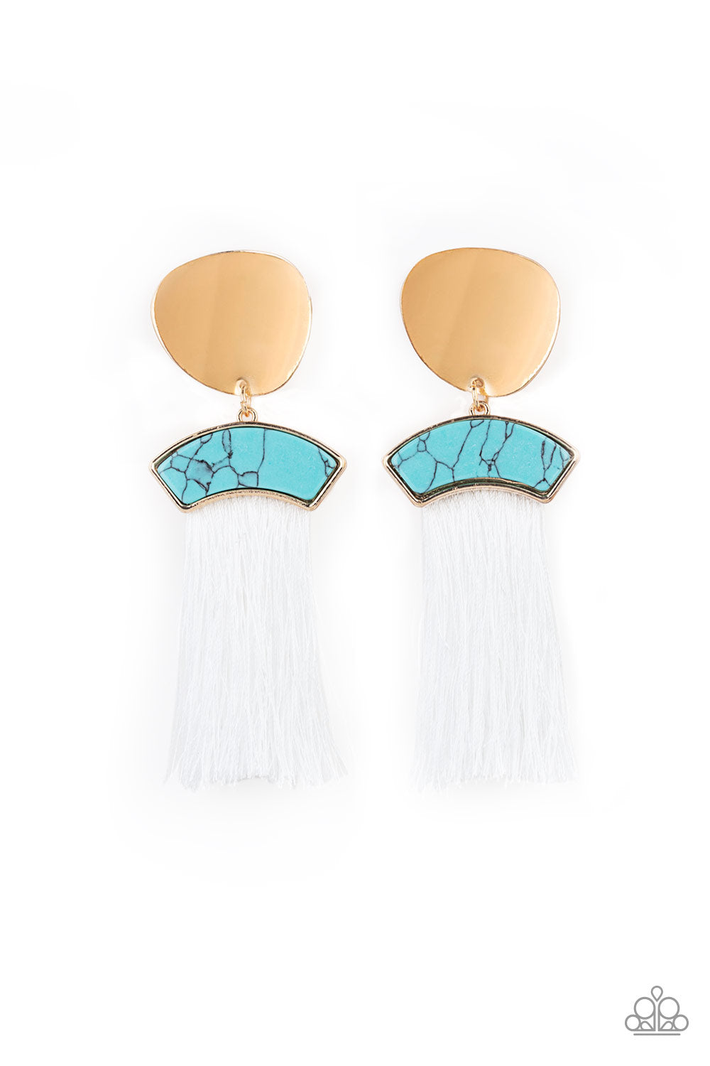 Insta Inca - Blue/Gold post earrings