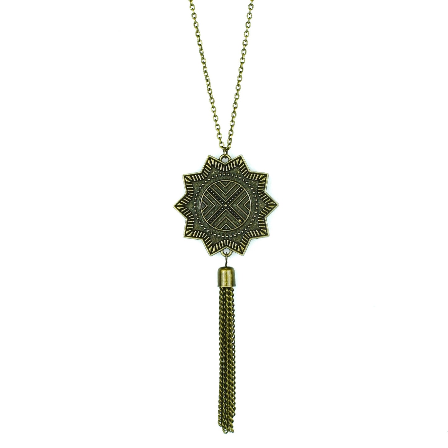 FROM SUNUP TO SUNDOWN - BRASS NECKLACE