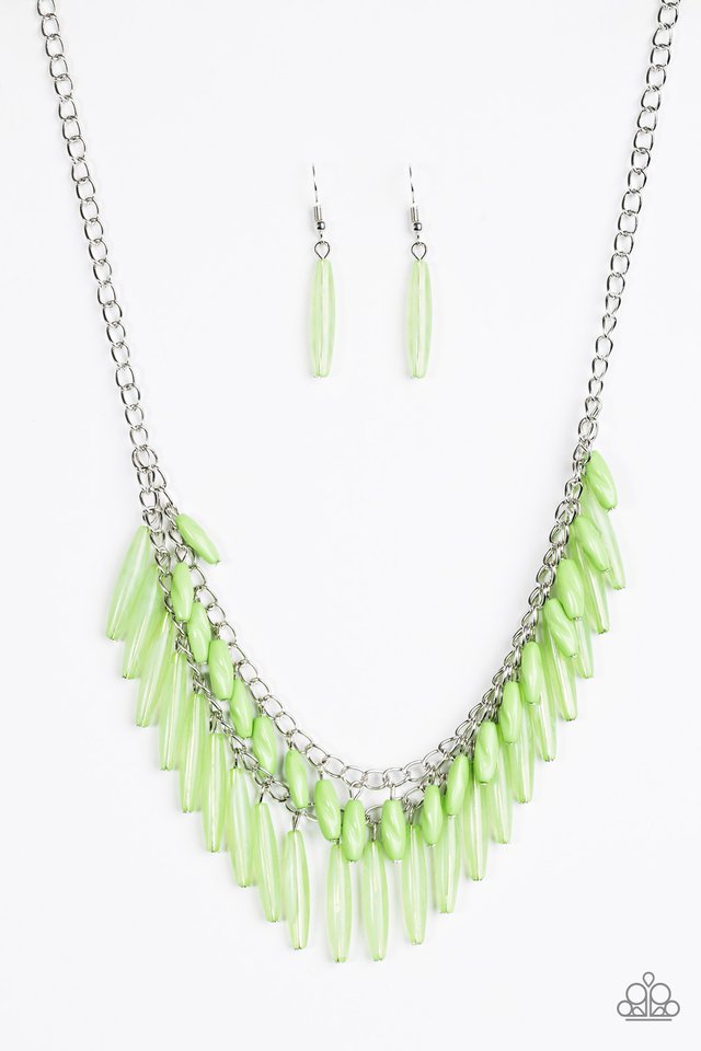 Speak Of The DIVA - Green necklace set