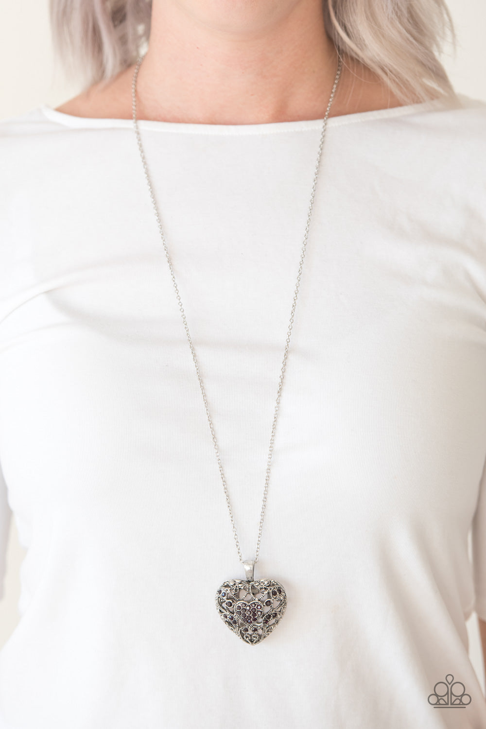 Heartless Heiress - Purple necklace