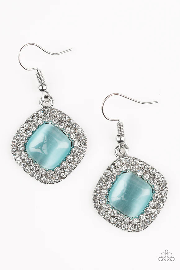 GLAM GLOW- BLUE MOONSTONE EARRINGS