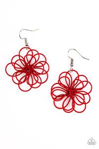 Midsummer Magic - red earrings