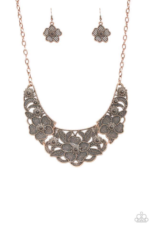 Petunia Paradise - Copper necklace