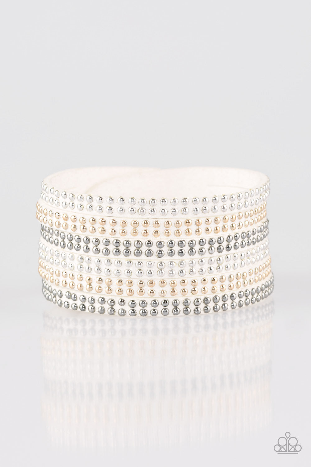 Fight Fire With Fire - White wrap bracelet
