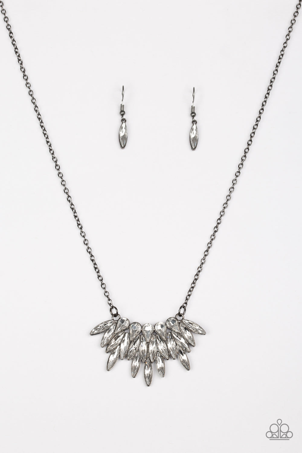 Crowning Moment - Black/Gunmetal necklace