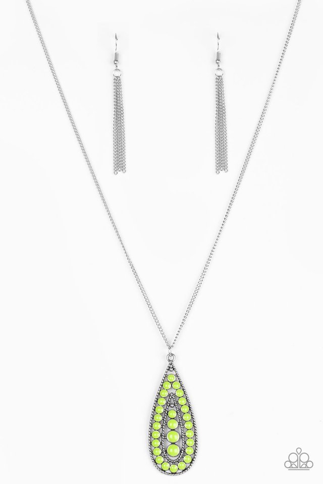 Tiki Tease - Green necklace set