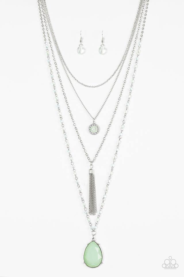 Knockout Keepsake - Green necklace