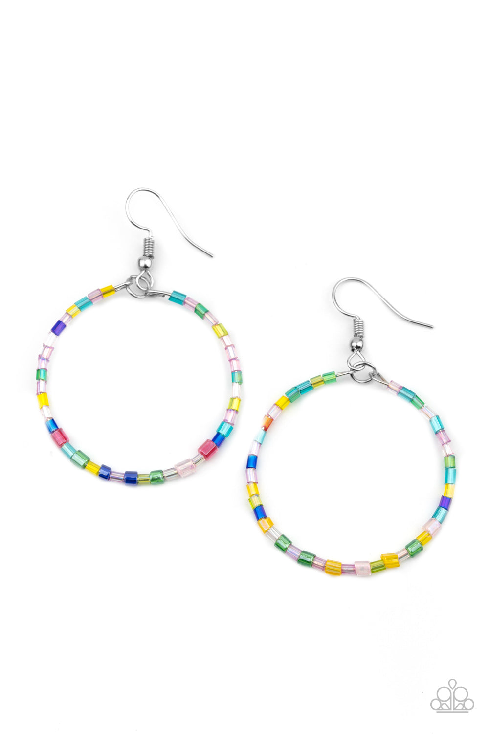 Colorfully Curvy - Multi earrings