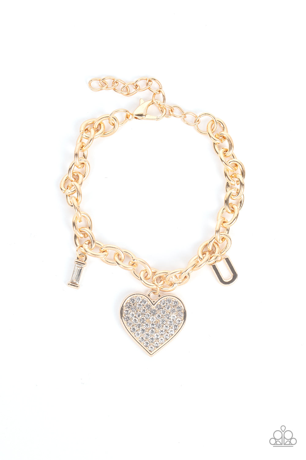 Declaration of Love - Gold heart bracelet