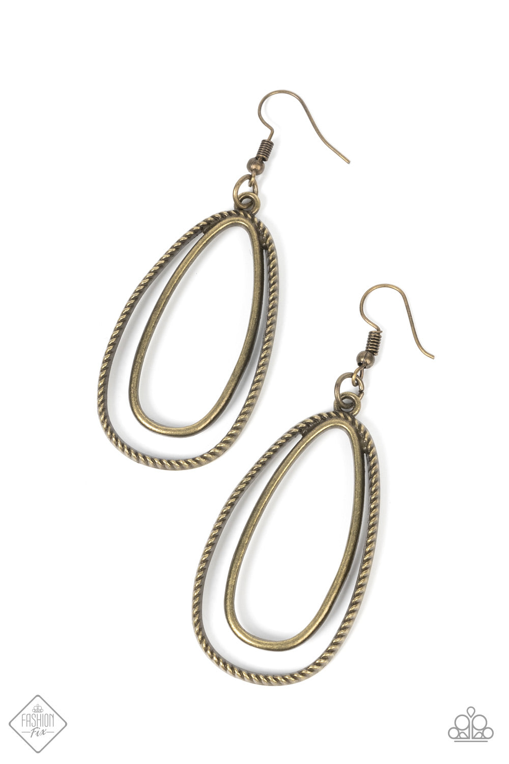 Lend Me Your Lasso - Brass earrings