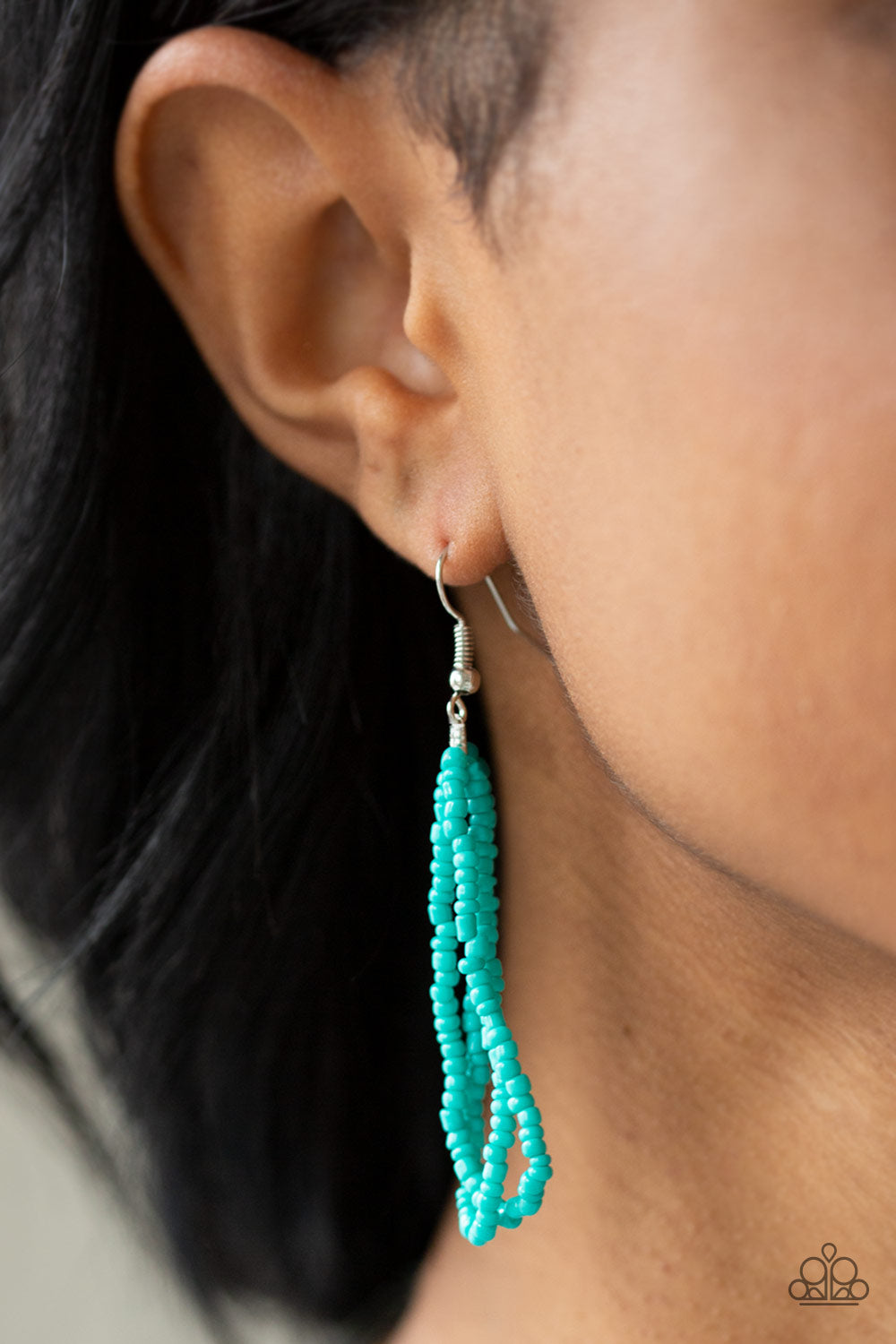 Let It BEAD - Blue seed bead necklace