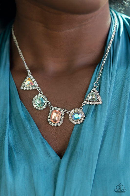 Posh Party Avenue - Multicolor/Iridescent necklace