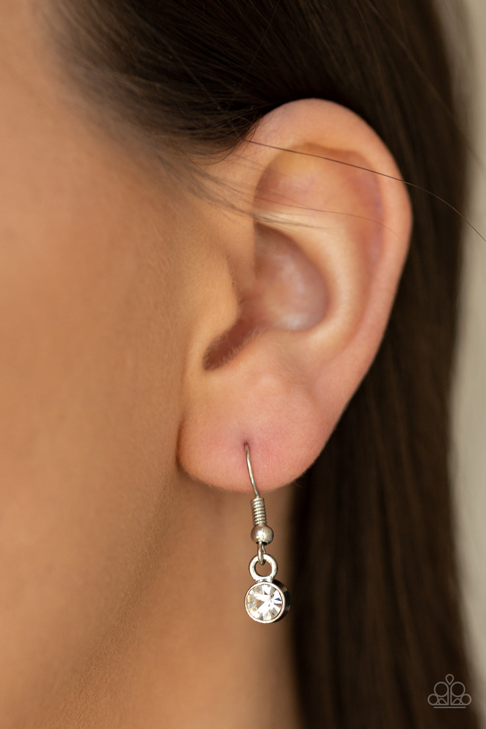 Stratospheric - White rhinestones necklace