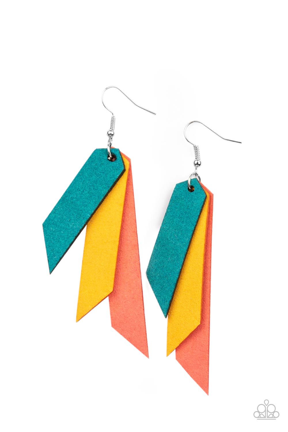 Suede Shade - Multicolor earrings
