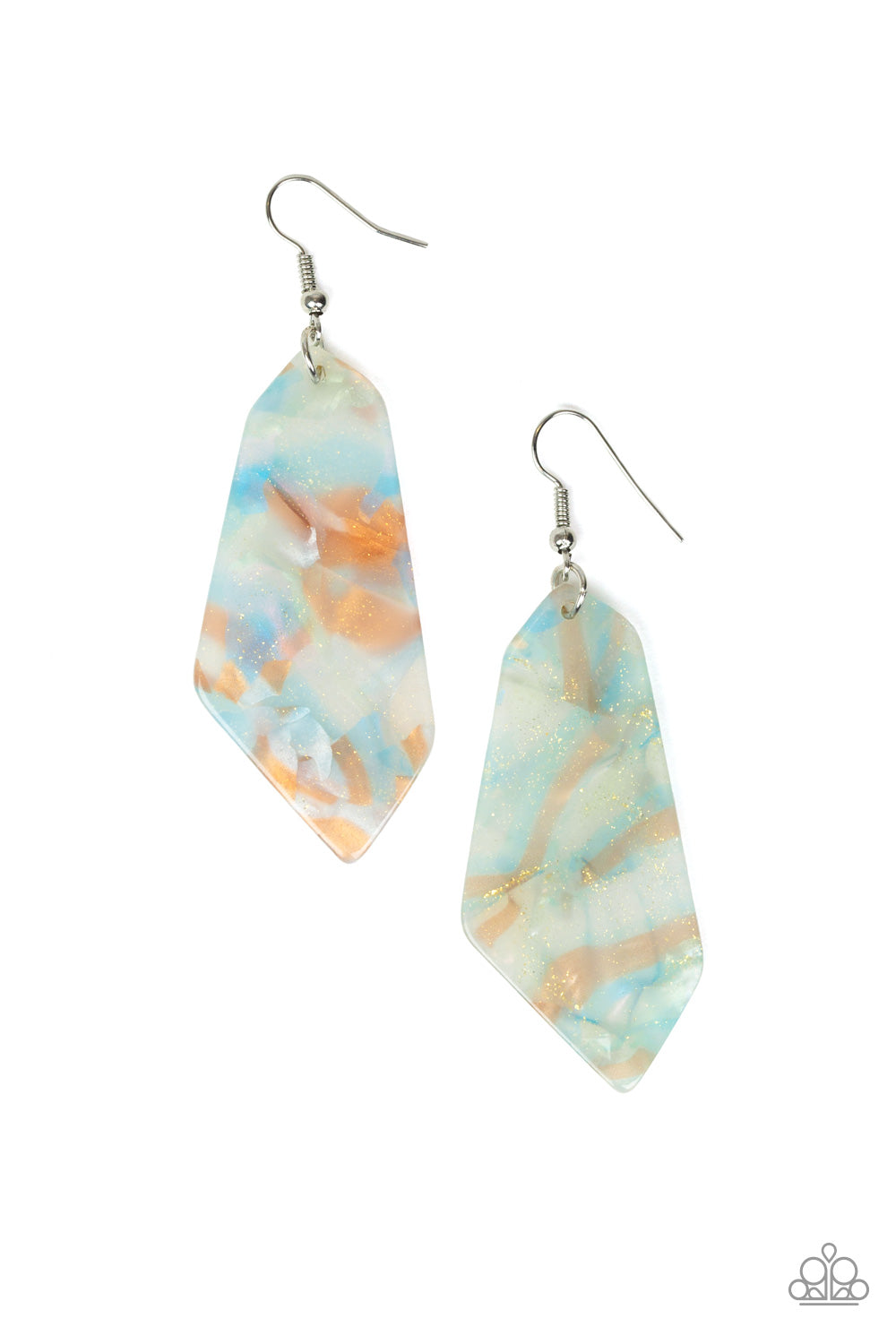 Walking On WATERCOLORS - Blue earrings