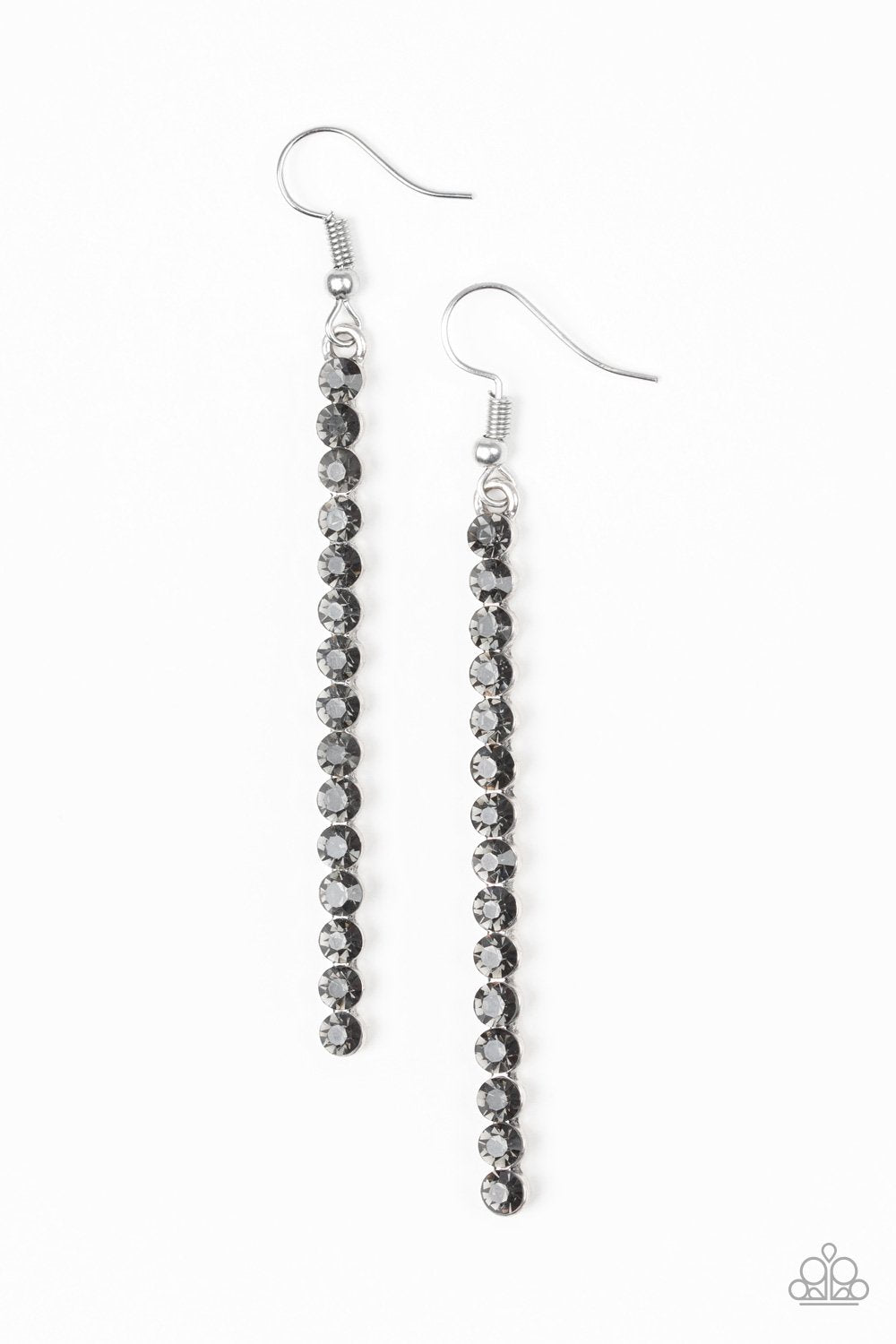 Grunge Meets Glamour - Black/Gunmetal Earrings