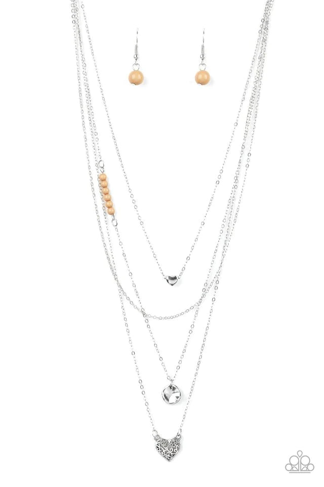 Gypsy Heart - Brown Necklace