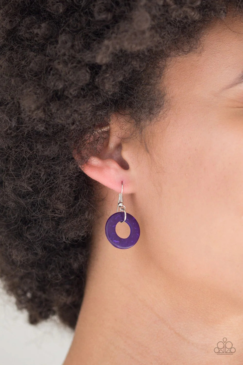 Bahama Drama - Purple wood necklace