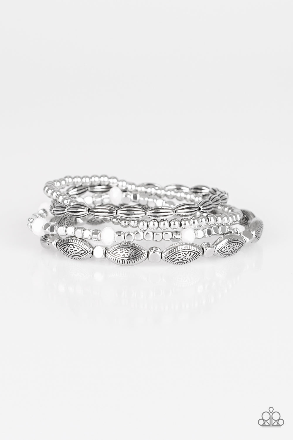 Full Of Wander - White Bracelets