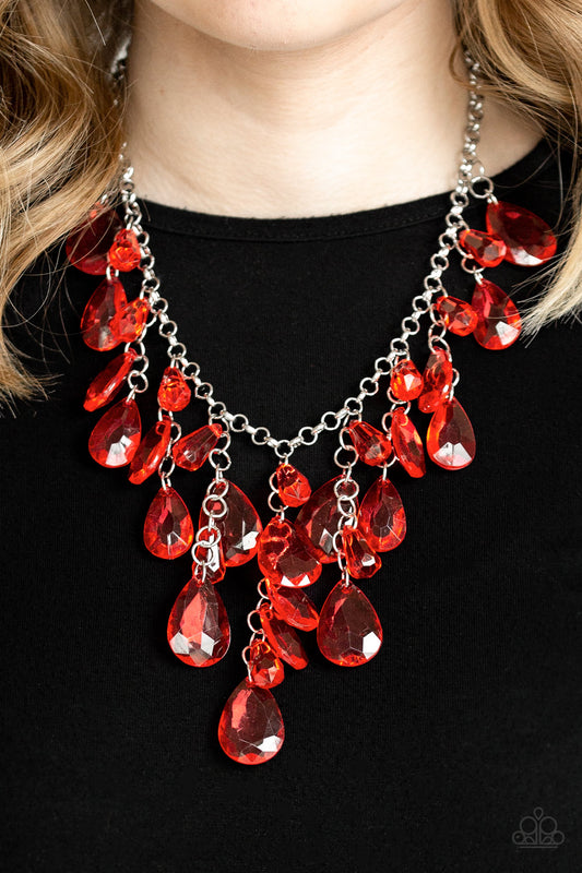 Irresistible Iridescence - Red necklace