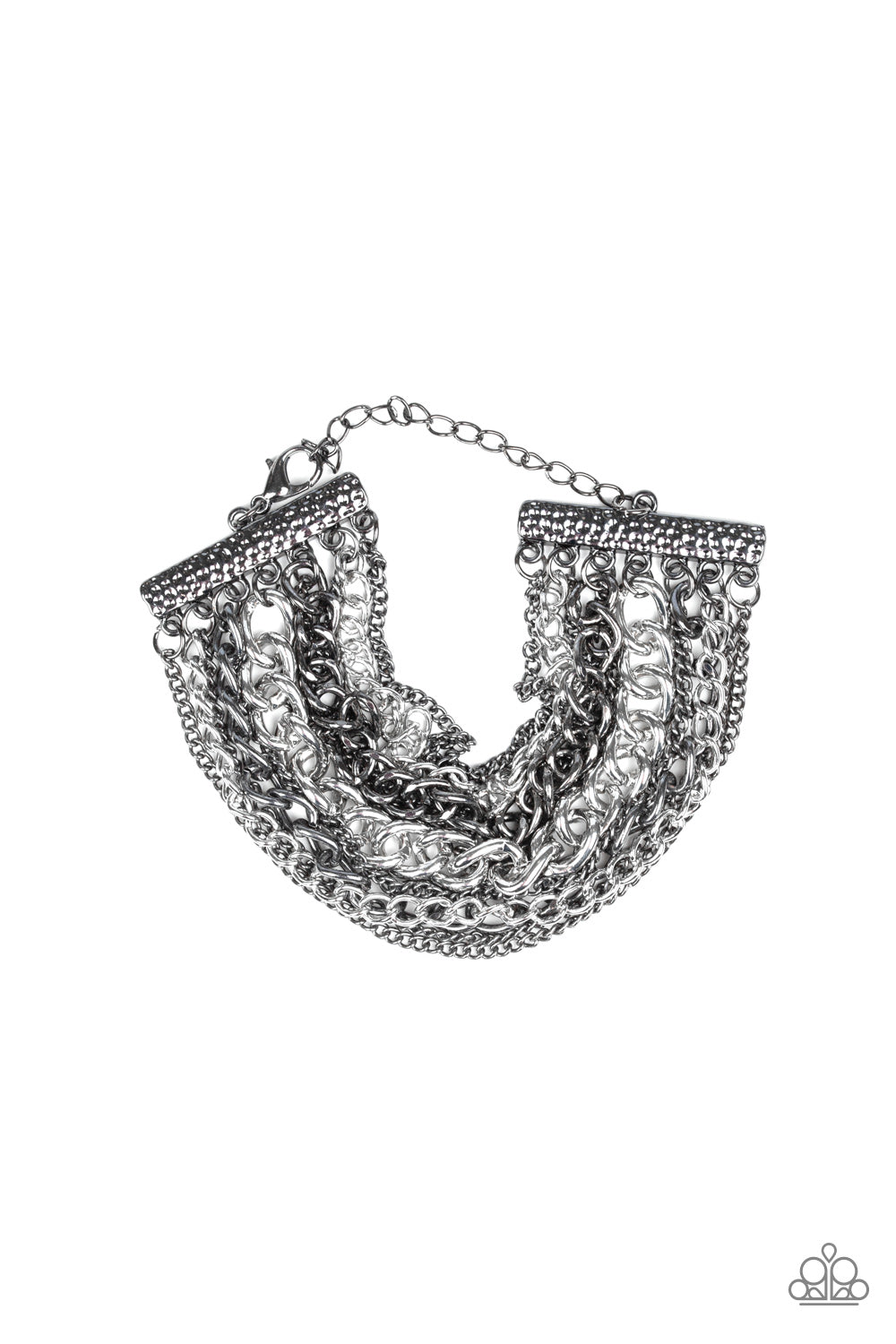 Metallic Horizon - Black Gunmetal/Silver bracelet