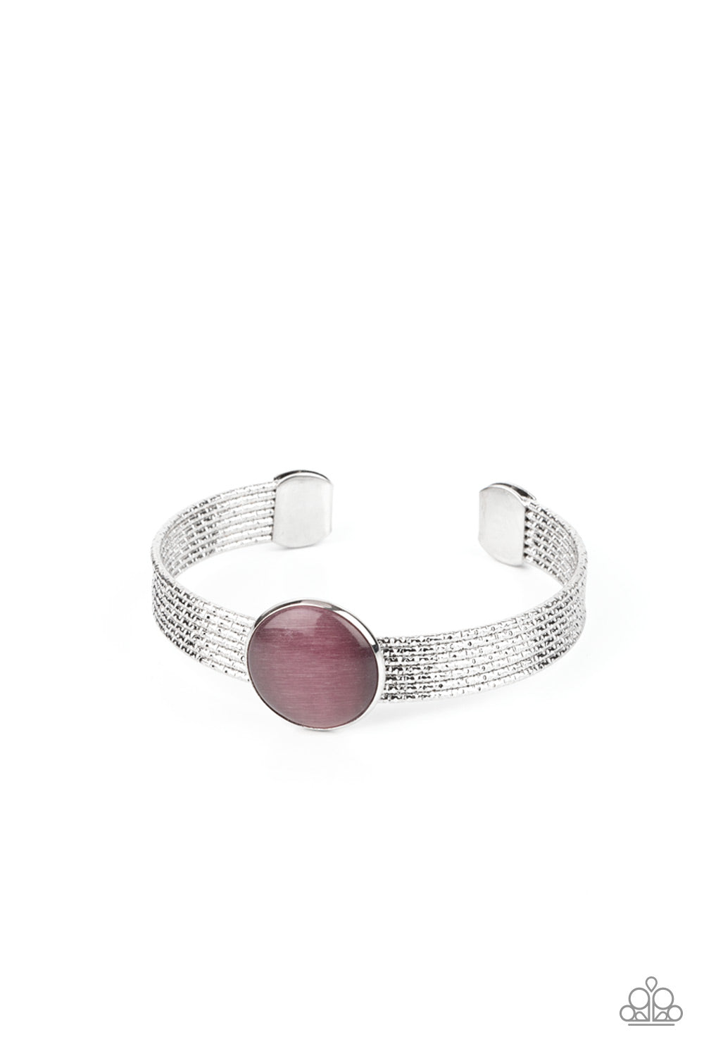 Mystical Magic - Purple moonstone cuff bracelet
