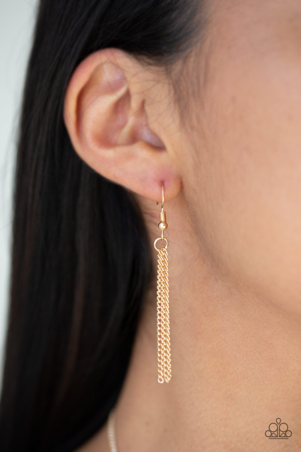 Santa Fe Simplicity - Black/Gold necklace