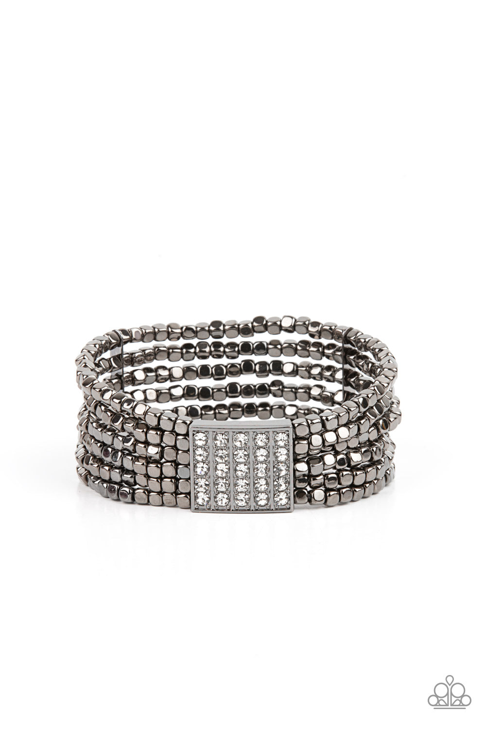 Star-Studded Showcase - Black/Gunmetal bracelet
