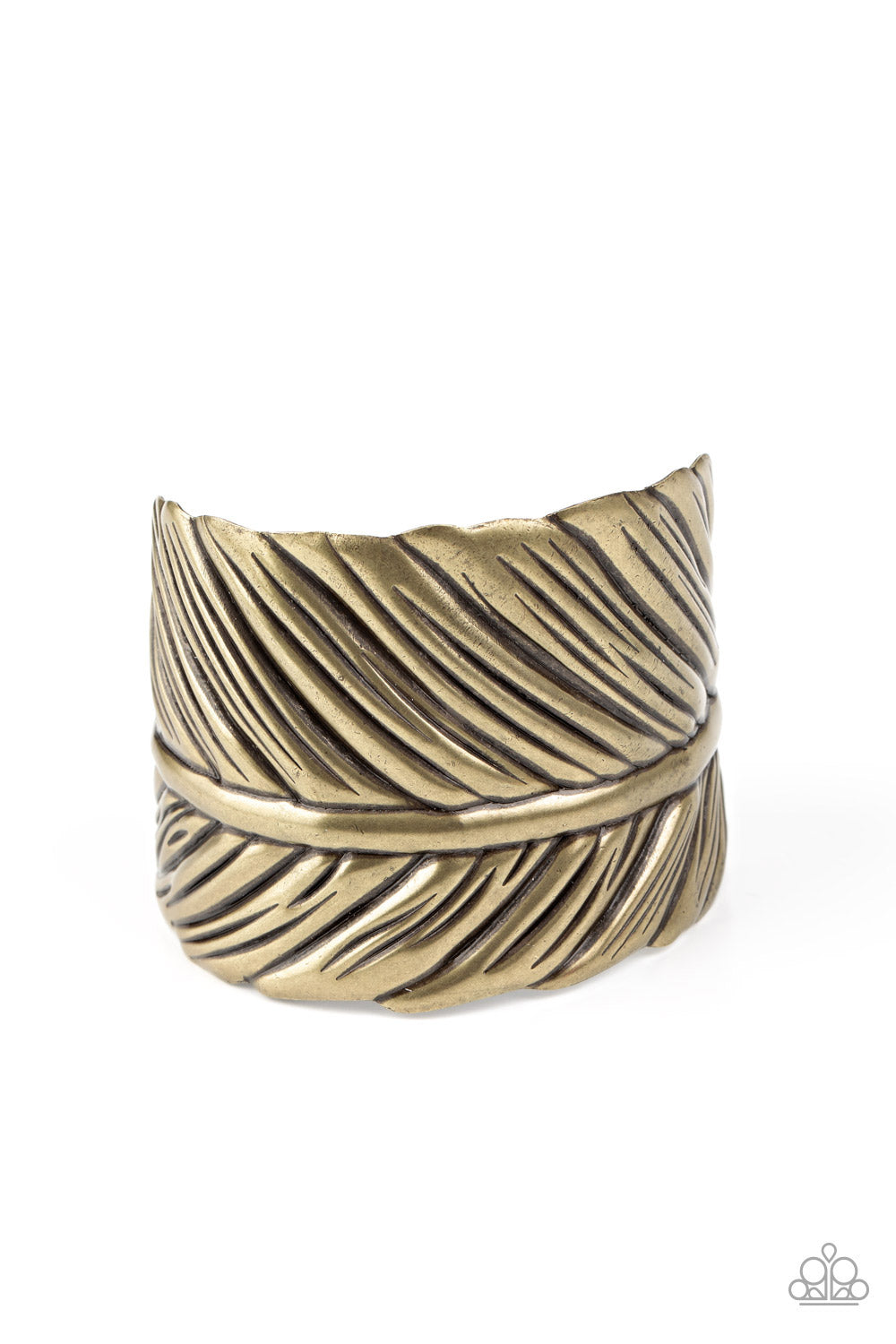 Where Theres a QUILL, Theres a Way - Brass cuff bracelet