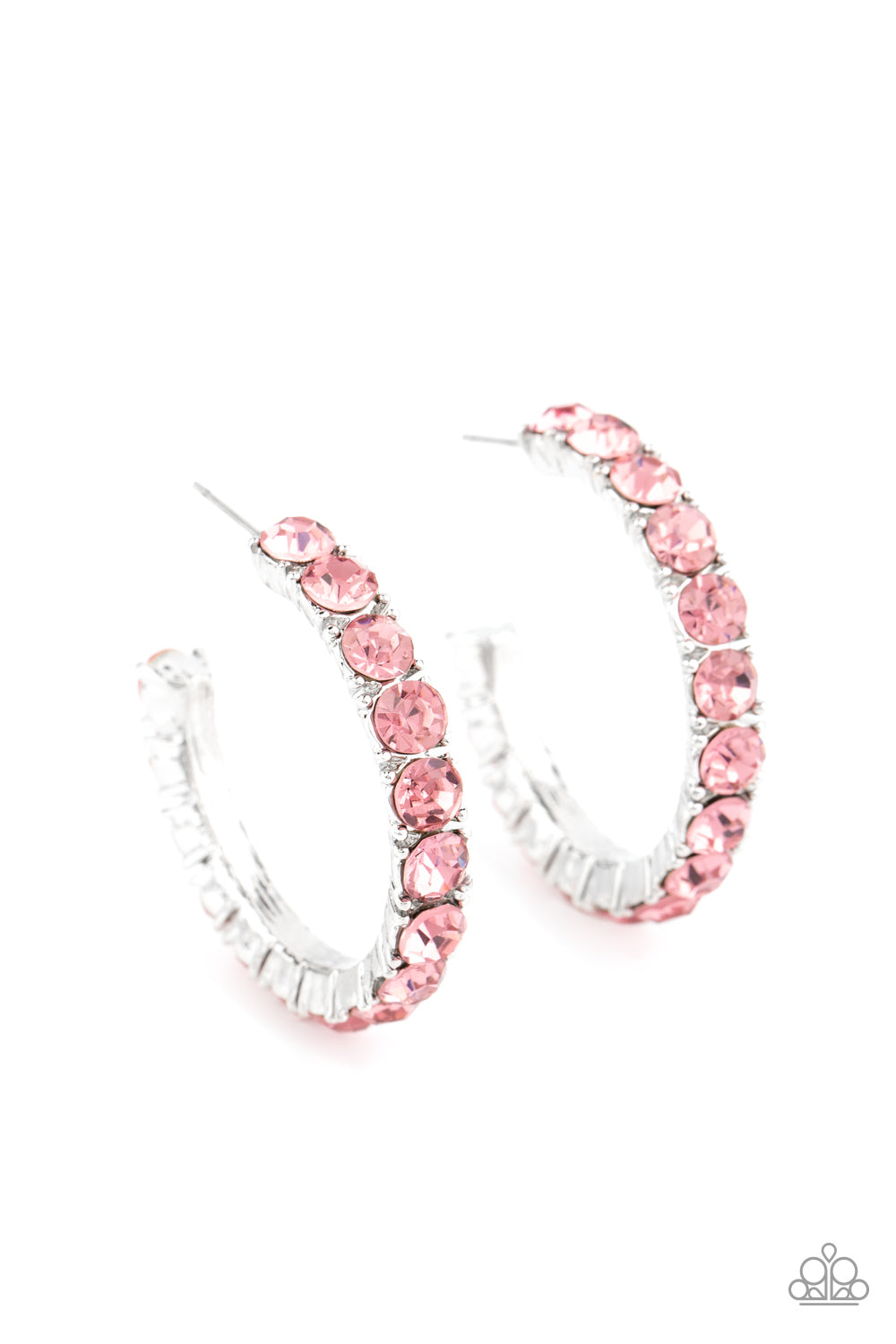 CLASSY is in Session - Pink hoop earrings