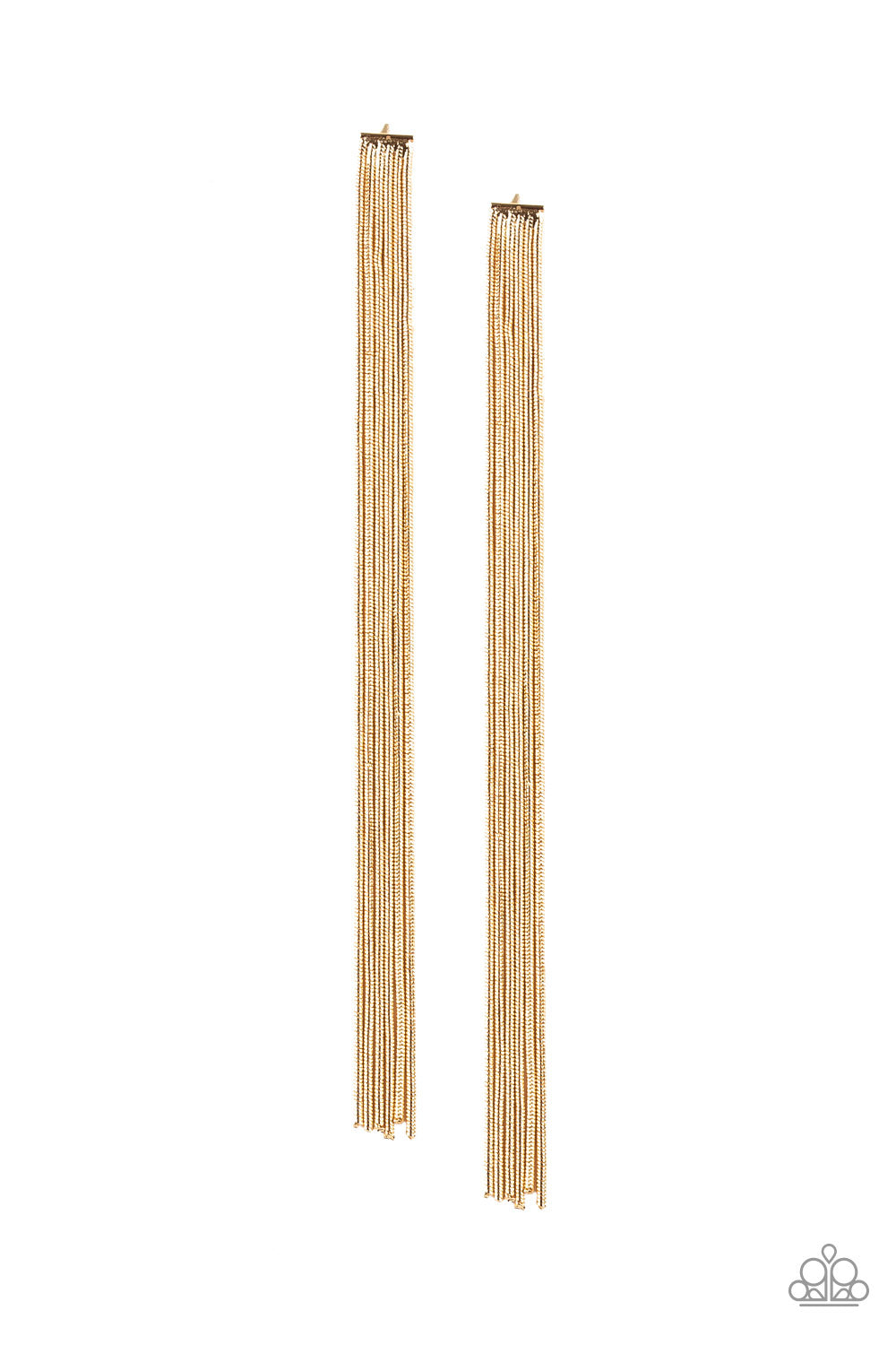 Head To Toe Dazzle - Gold earrings